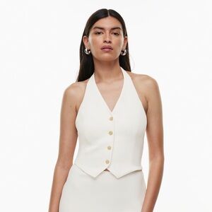 Aritzia Wilfred Vito Vest - Light Birch NWT